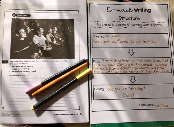 E-mail and Story writing structure worksheet. - Imagen 2