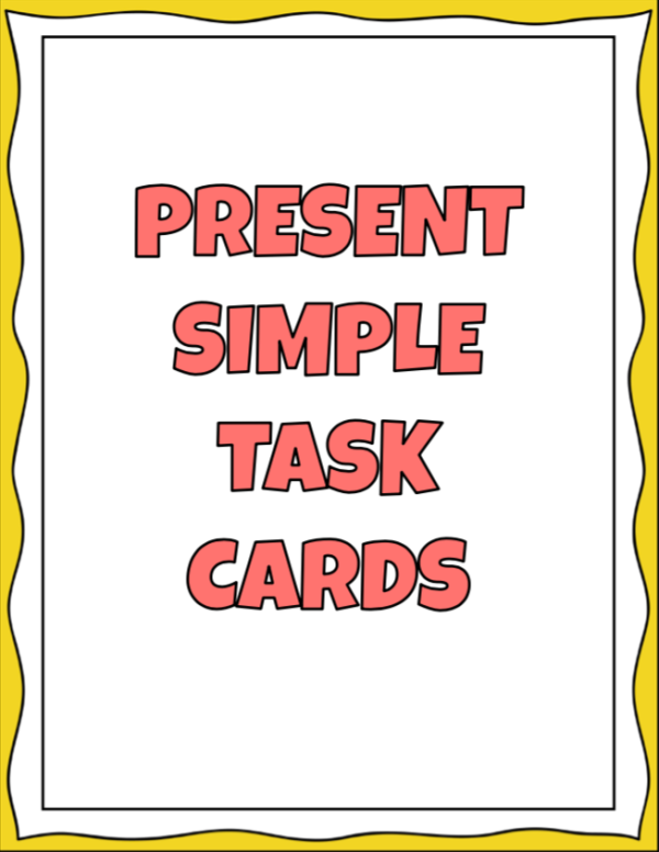 Present Simple Task Cards